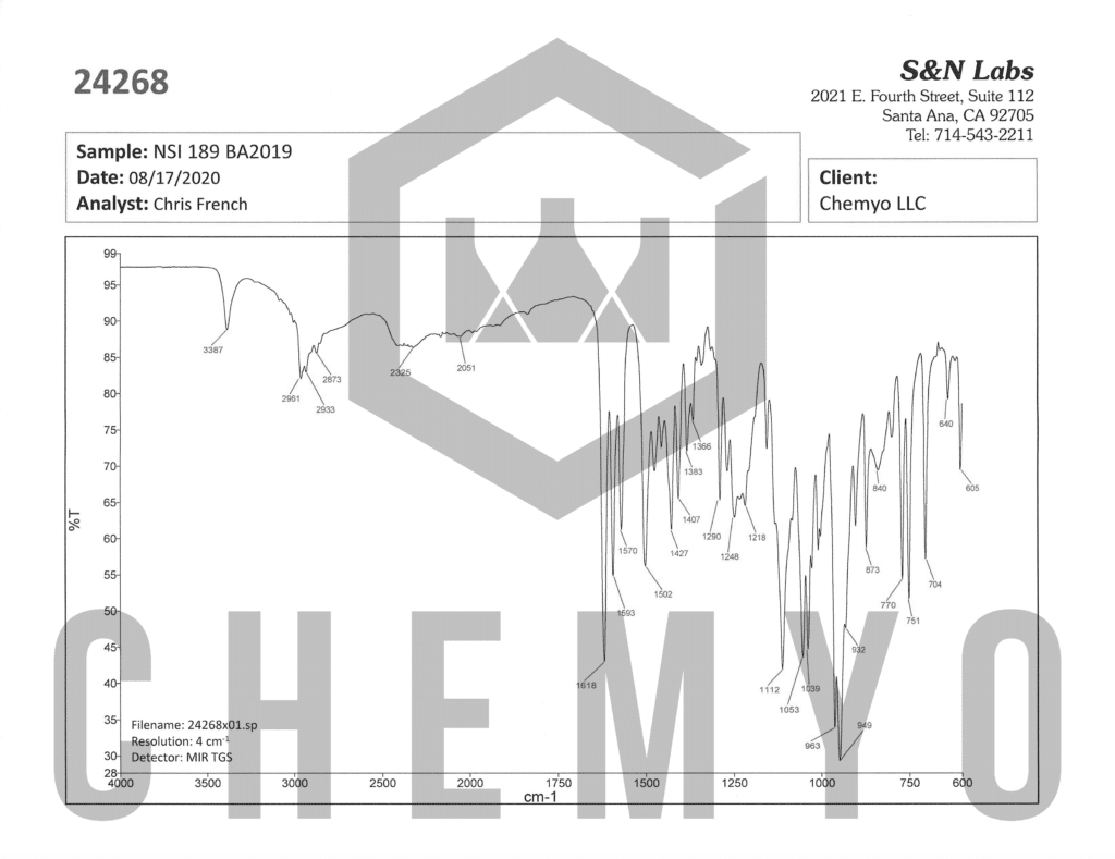 BA2019 NSI189P FTIR