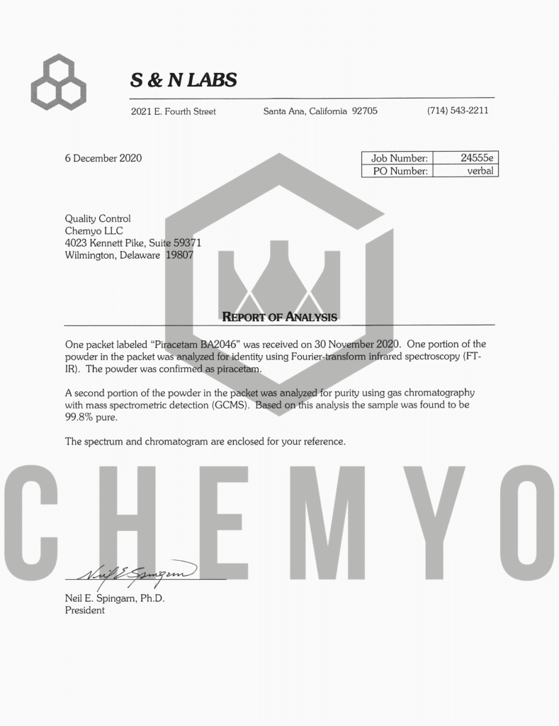 BA2046 PIRACETAM COA 1