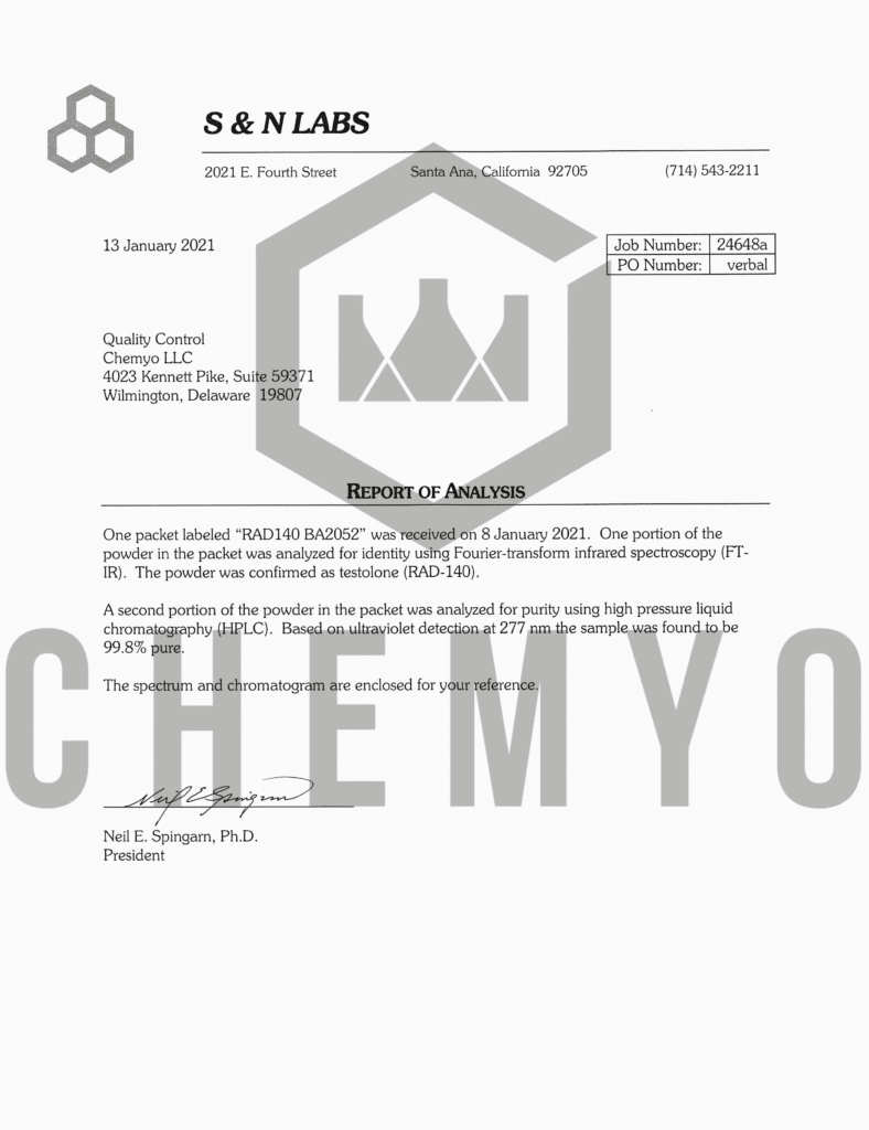 BA2052 RAD140 COA