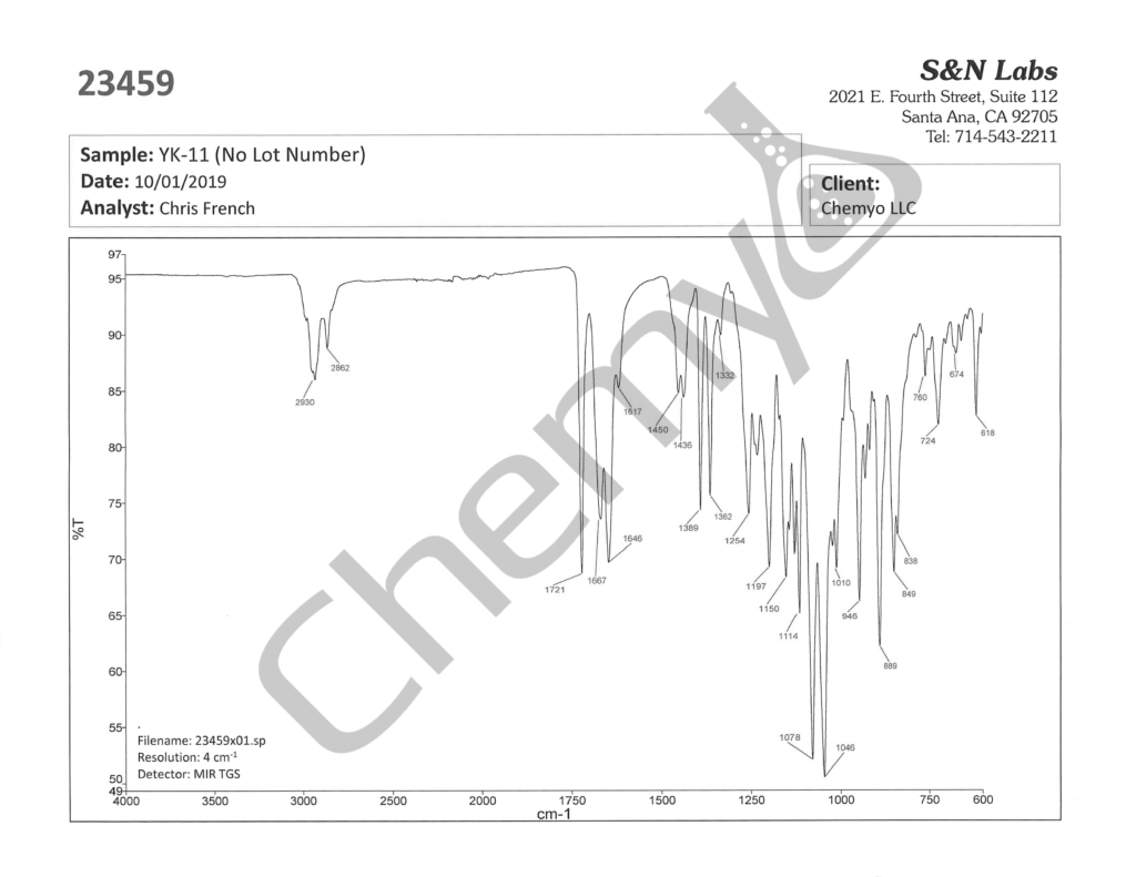 BA9297 YK11 FTIR